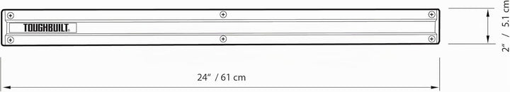 ToughBuilt tou-53 24 Wand/Van Organizer, Schwarz