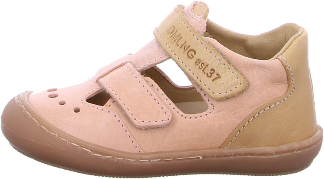Däumling Sven Mädchen Sneaker 21 EU Schmal Chalk Lachs, 21 EU Schmal Chalk Lachs