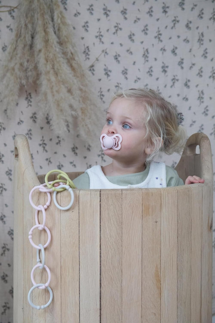 BIBS Couture Schnuller 4er-Pack, BPA-frei, Kiefergerechte Form. Silikon, Hergestellt in Dänemark, Gr