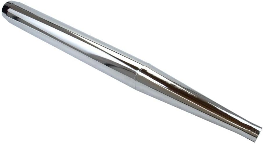 Endschalldämpfer chrom 70/780/32mm (hinten offen) Universal kompatibel mit Hercules Zündapp Puch
