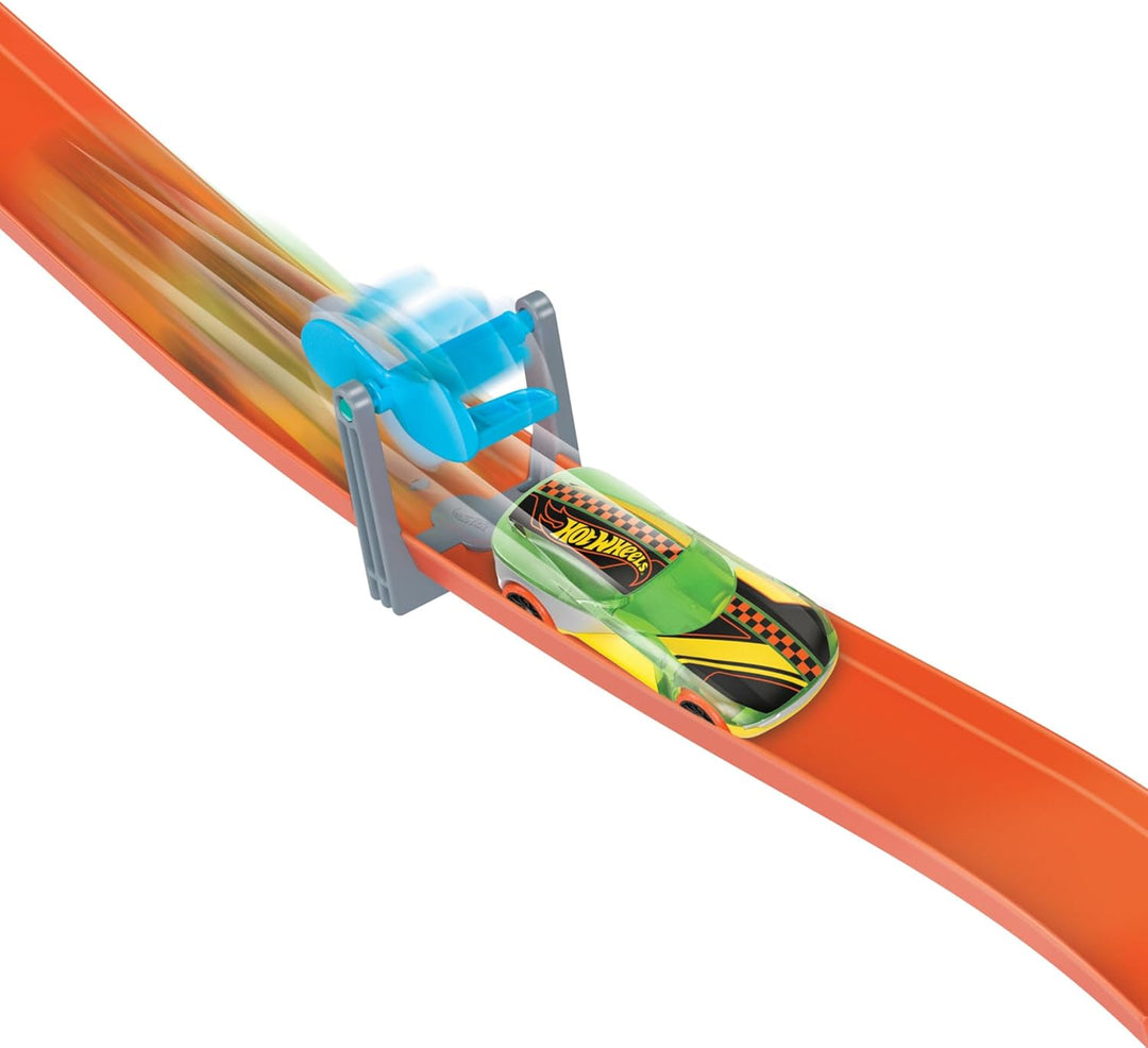 Hot Wheels Track Builder Freier Fall Starterbox - Wind- und Schwerkraft-Set, modulare Aufbewahrungsb