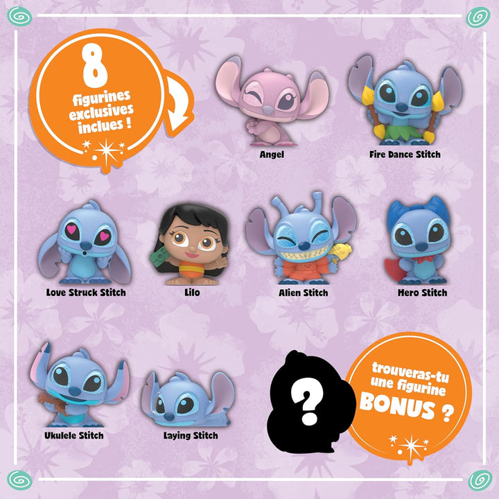 DOORABLES Disney Stitch Sammelbox, 8 Exklusive Figuren, Spielzeug für Kinder ab 5 Jahren, DRB13
