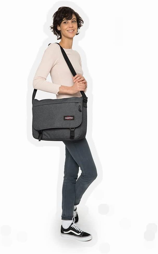 EASTPAK Delegate + Messenger Bag, 38 cm, 20 l Black Denim, Black Denim