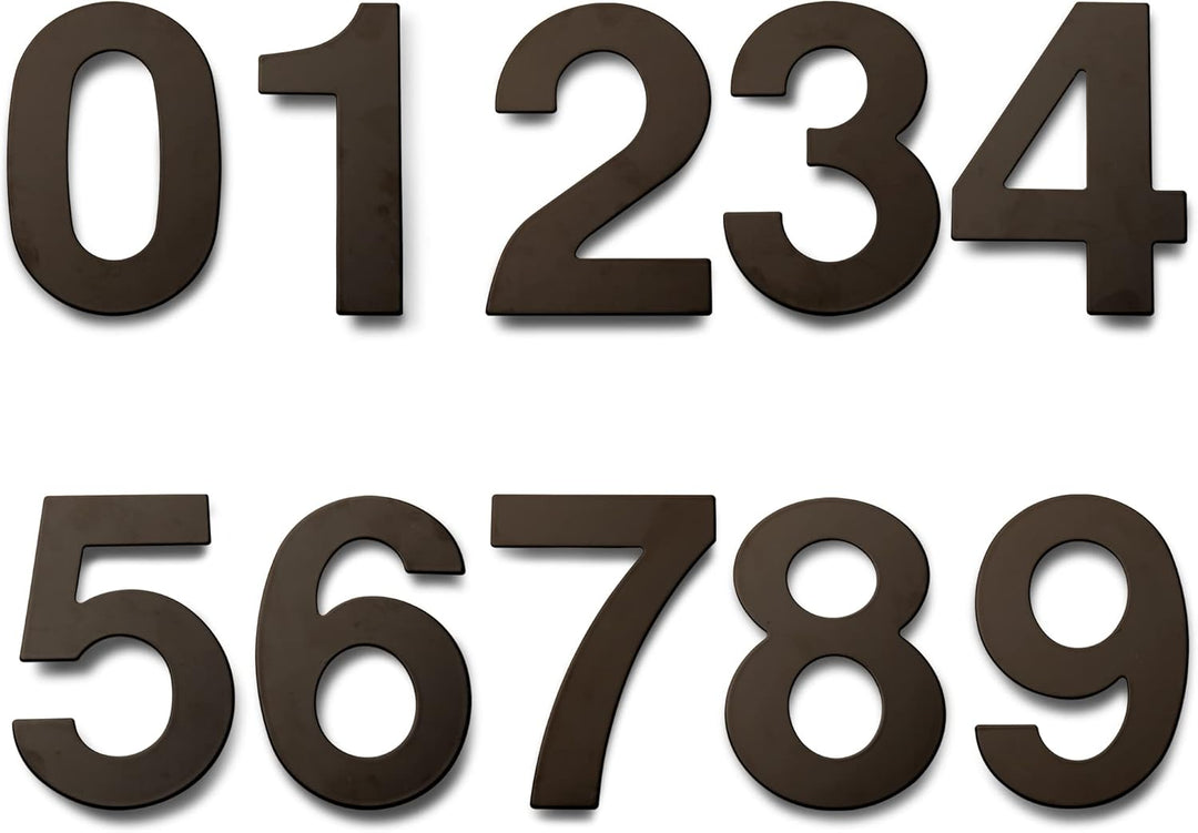 HASWARE 304 Edelstahl Moderne Hausnummer 8 Zoll/20cm Stilvolle Tür Alphabet Plakette für Strasse Hom