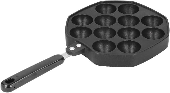 Japanische Takoyaki-Pfanne, 12-Gitter-Küche Octopus Ball Maker Mini-Backform für die Herstellung von