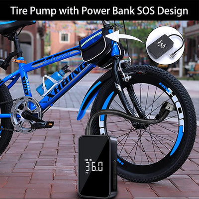 Neakhmer Akku Luftpumpe Tragbarer Luftkompressor für Autoreifen, 6000mAh Akku Kompressor mit Grossem