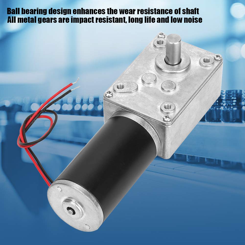24V 80RPM DC Schneckengetriebemotor 13kg.cm 31mm Hohe Torsion Selbsthemmende Motor Reversed Mini Tur