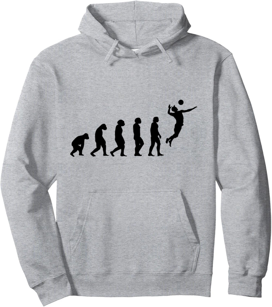 Volleyball Evolution Volleyballer Volleyballspieler Geschenk Pullover Hoodie