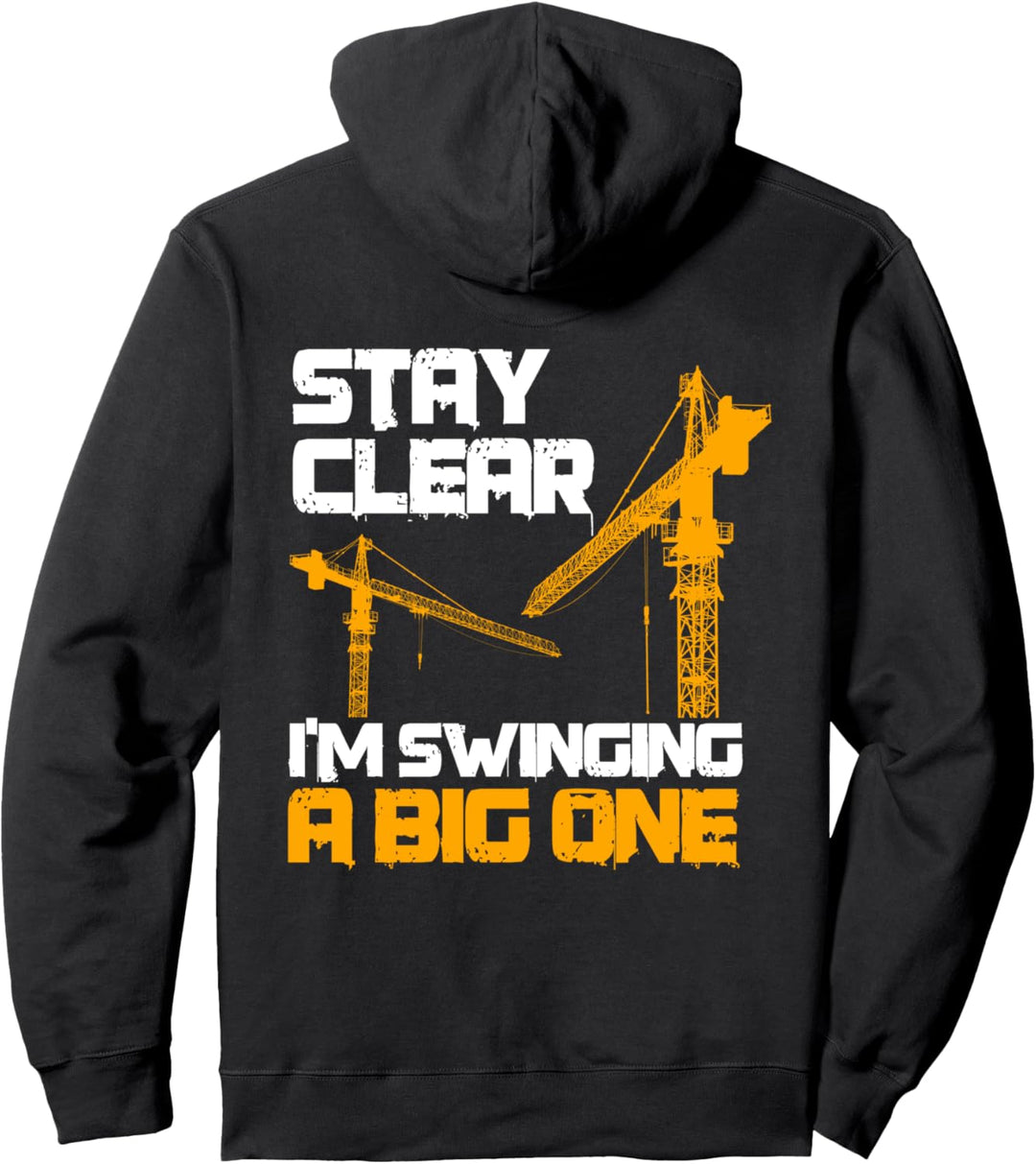 Kranführer Geschenke Design auf der Rückseite der Kleidung Pullover Hoodie