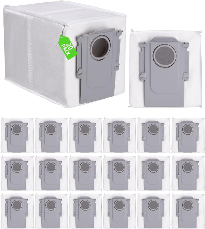 20 Stück Staubbeutel Zubehörset für Roborock Q Revo/Qrevo Pro/Qrevo MaxV/Qrevo S/Qrevo master Robote