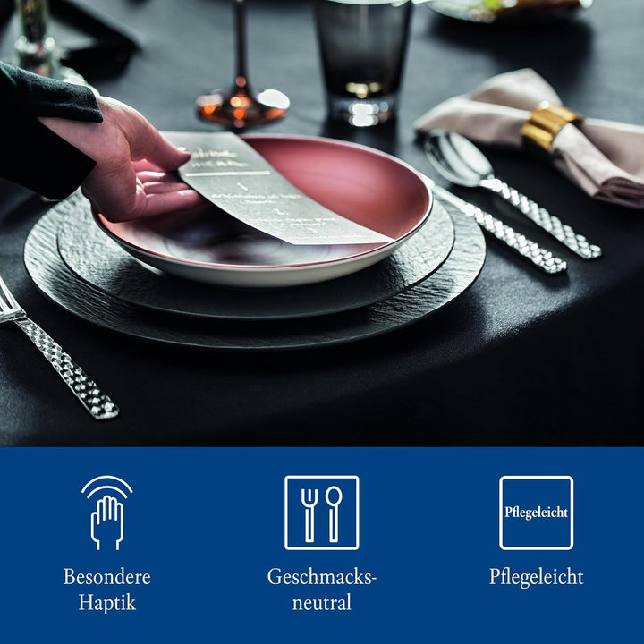 Villeroy und Boch Boston Tafelbesteck für bis zu 6 Personen, 24-teilig, Edelstahl Tafelbesteck | 24-