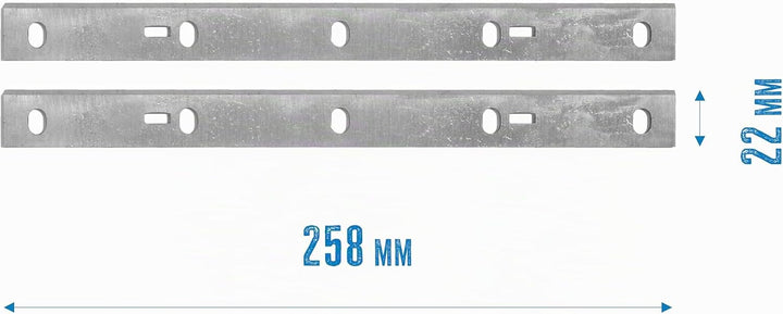 Güde 55188 Hobelmesser Paar zu GADH 254 (VE 2 Stück, Hobelmesser aus High Speed Steel) Silber
