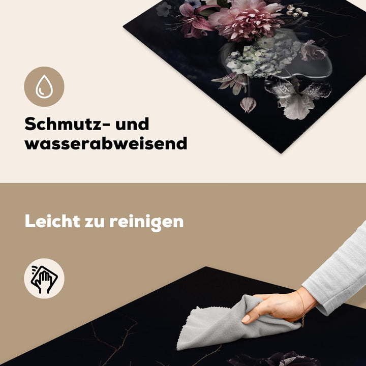 Herdabdeckplatte Einteilig Herdabdeckung Abdeckplatte für Ceranfeld Abdeckung Induktionskochfeld Auf