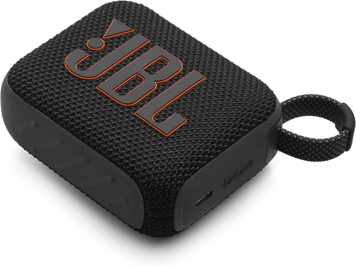 JBL GO4 Bluetooth Lautsprecher, USB C Aufladung, IP67 Staubdicht, Wasserdicht, App Kompatibel, Passi