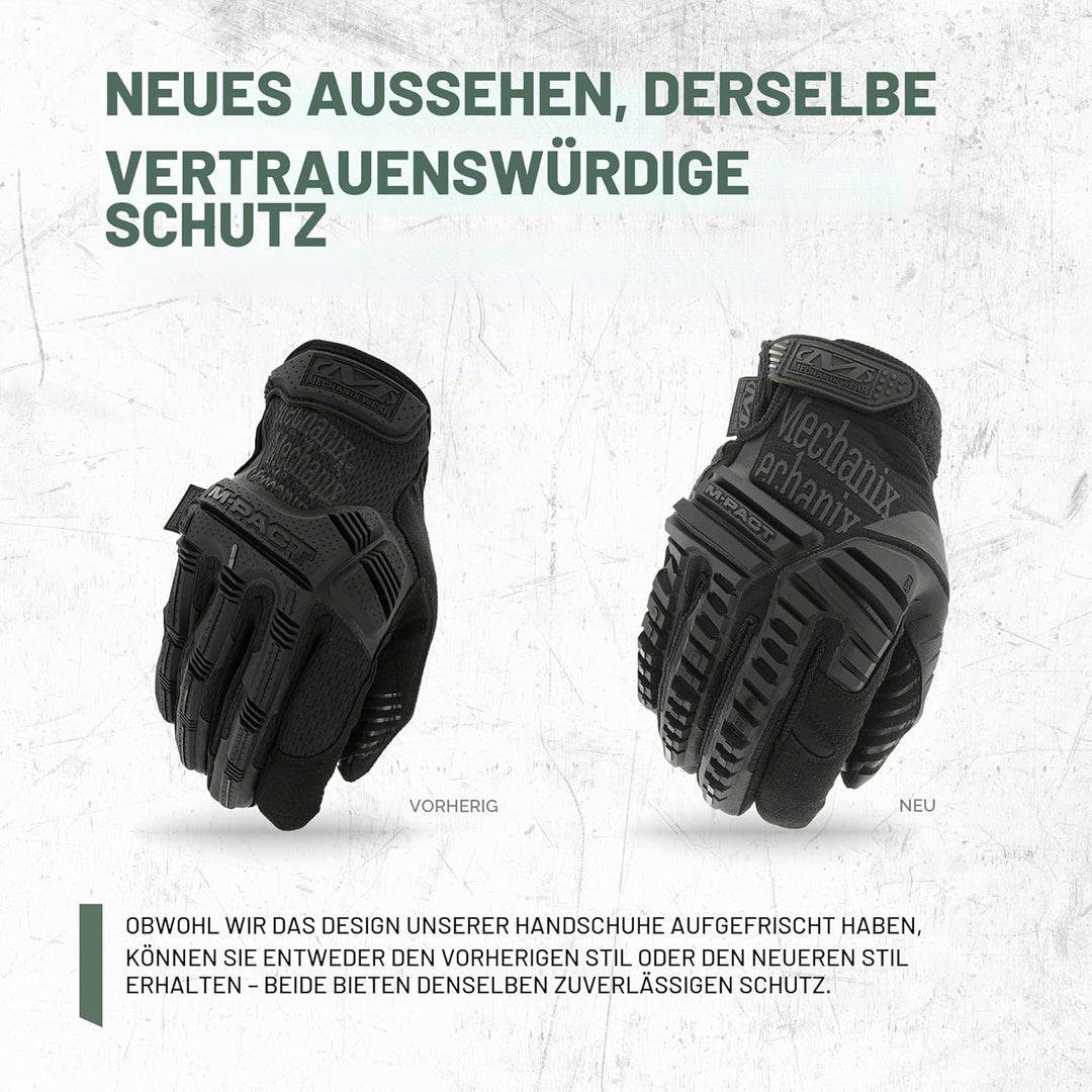 Mechanix Wear Handschuhe M-Pact (, MPT-55-008,Schwarz,S S Schwarz, S Schwarz