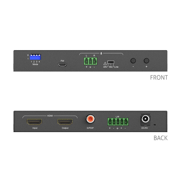 PureTools, HDMI Audio De-Embedder und Embedder mit Down-Scaling, 4K Auflösung, Datenrate bis 18 GB/s