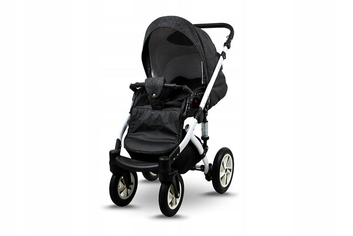 BabyLux® Kinderwagen Set 3 in 1 - Sky Lark - incl. Babywanne, Buggy Sportsitz, Auto-Babyschale - Aut