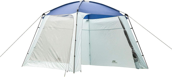 Trespass Pavillon 4 Seiten Garten Party Baldachin Festzelt Zelt 3x3m blau EACH, blau EACH