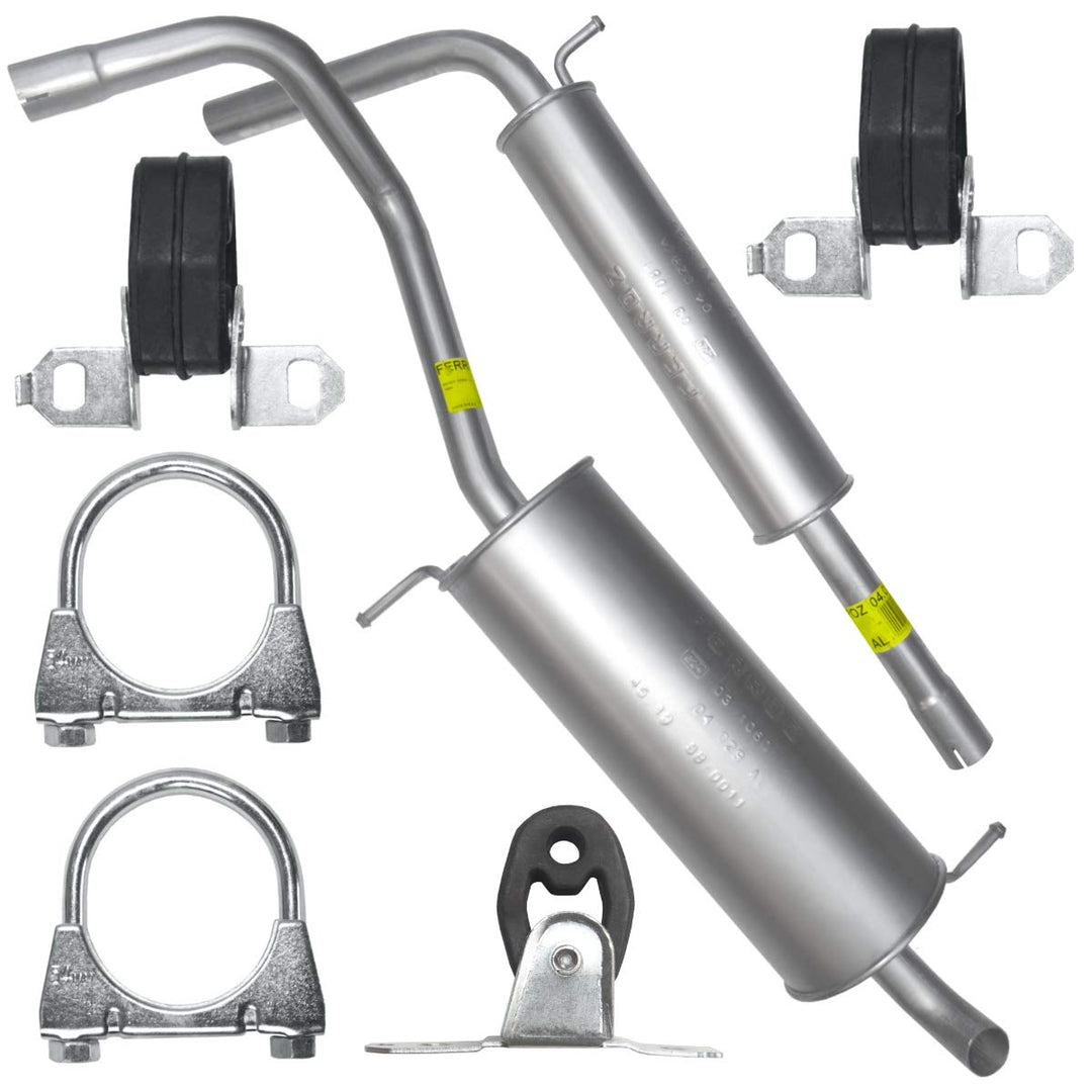 Schalldämpferset Auspuffanlage Auspuff für Ibiza 3 III 6L Fabia 1 I 6Y 1.0i 1.4 16V 1.4i 1.4i 16V Po