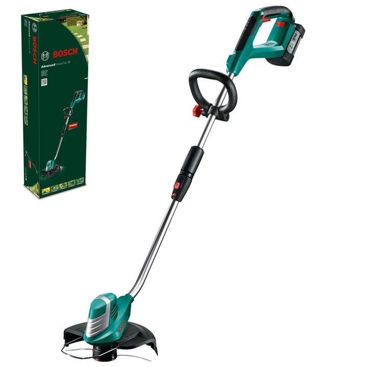 Bosch Akku Rasentrimmer AdvancedGrassCut 36 (1 Akku, 36 Volt System, SchnittkreisØ 30cm, im Karton)