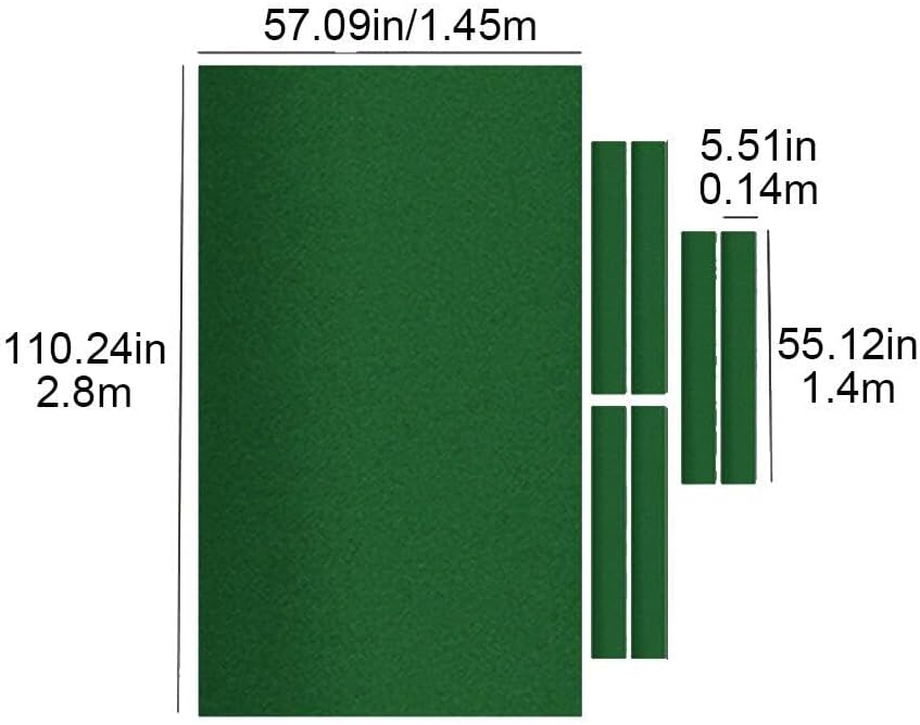 1set 9ft Billard Pool Tischdecke Kissen Streifen Snooker Tuch Filz Premium Billardtisch Abdeckung Sn