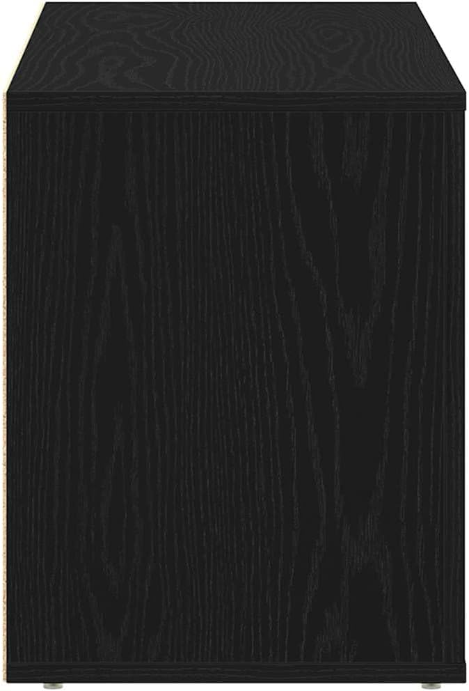 vidaXL Schuhbank Schwarze Eiche 100 x 35 x 45 cm Holzwerkstoff, Schwarze Eiche