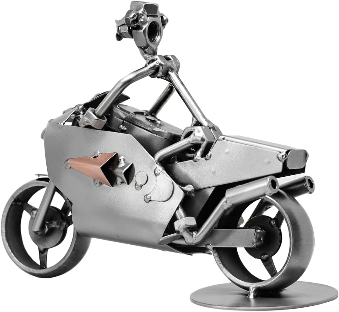 metalman24 Schraubenmännchen Motorrad Rennmotorrad I Handarbeit I Geschenkidee I Metallfigur I Metal
