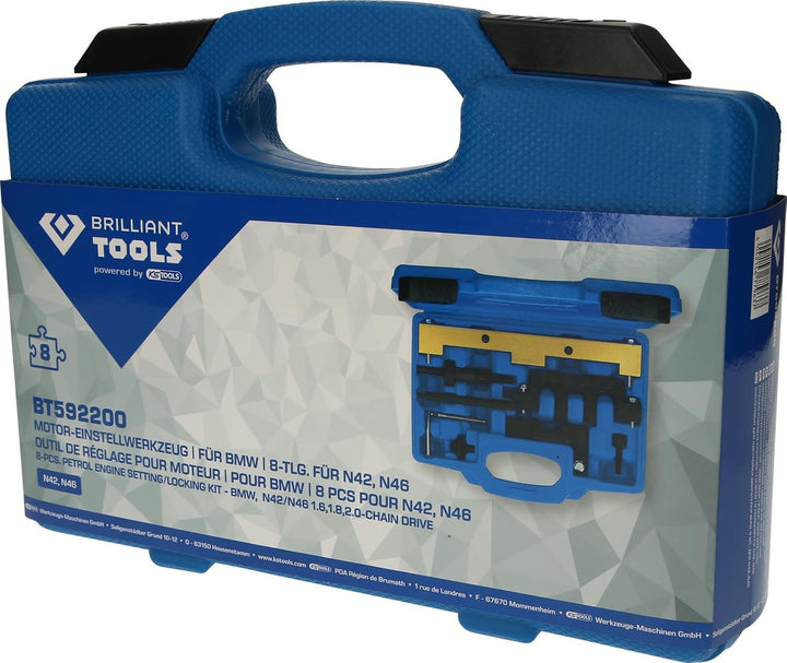 BRILLIANT TOOLS BT592200 Motor-Einstellwerkzeug-Satz für BMW N42, N46, N46T [Powered by KS TOOLS]