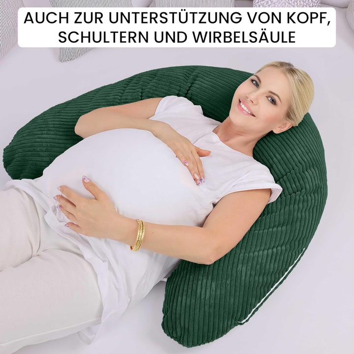 Amilian Stillkissen XXL 170 cm – Seitenschläferkissen für Schwangerschaft &amp; Stillzeit – Lagerungskis