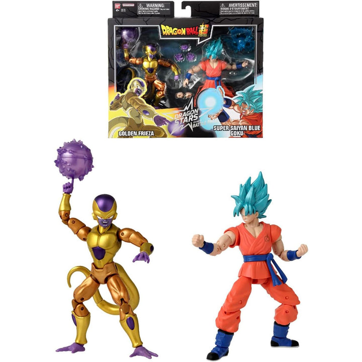 BANDAI - Dragon Stars Figuren - Dragonball Super - 17cm - Battle Pack - Golden Freezer vs Super Saiy