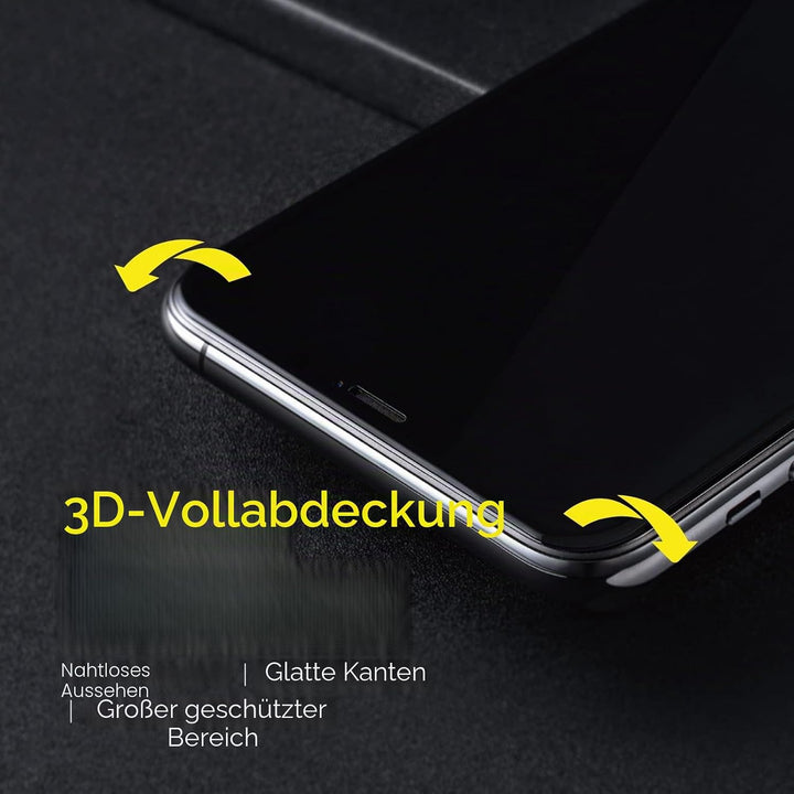 RhinoShield 3D Impact Displayschutz kompatibel mit [iPhone 11 / XR] | Aufprallschutz - HD-klar - 3D