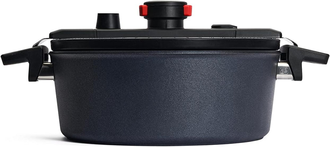 Woll Active Lite Kasserolle mit Active-Lite-Deckel, Ø 28 cm, 10,5 cm hoch, 5.5 Liter, mit 2 Seitengr