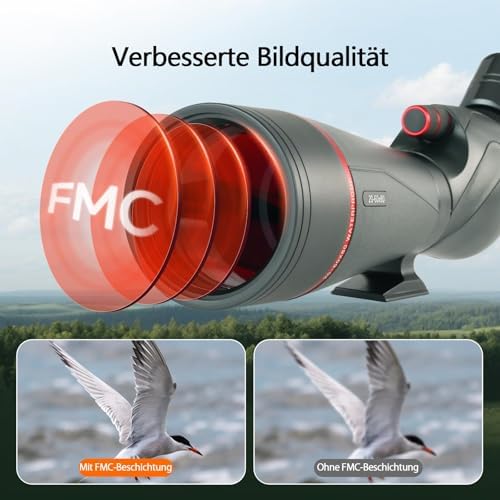 Svbony SV406 20–60x80 mm Spektiv mit SC001 WiFi Kamera, HD FMC BAK4 mit Dual Focus mit Stativ Traget