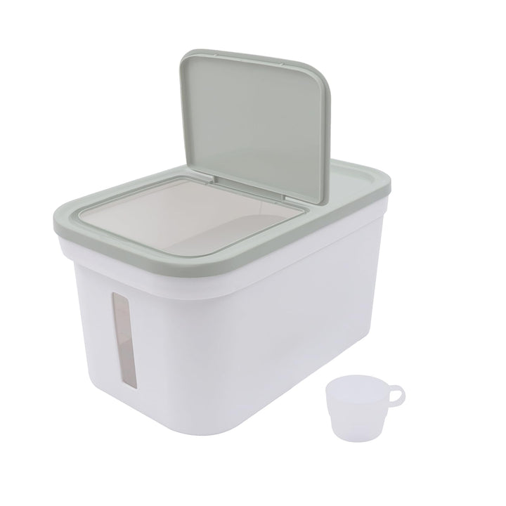 Luftdichter Reisbehälter 10Kg, Reisbehälter Küche mit Deckel Müslidosen Aufbewahrungsbox Feuchtigkei