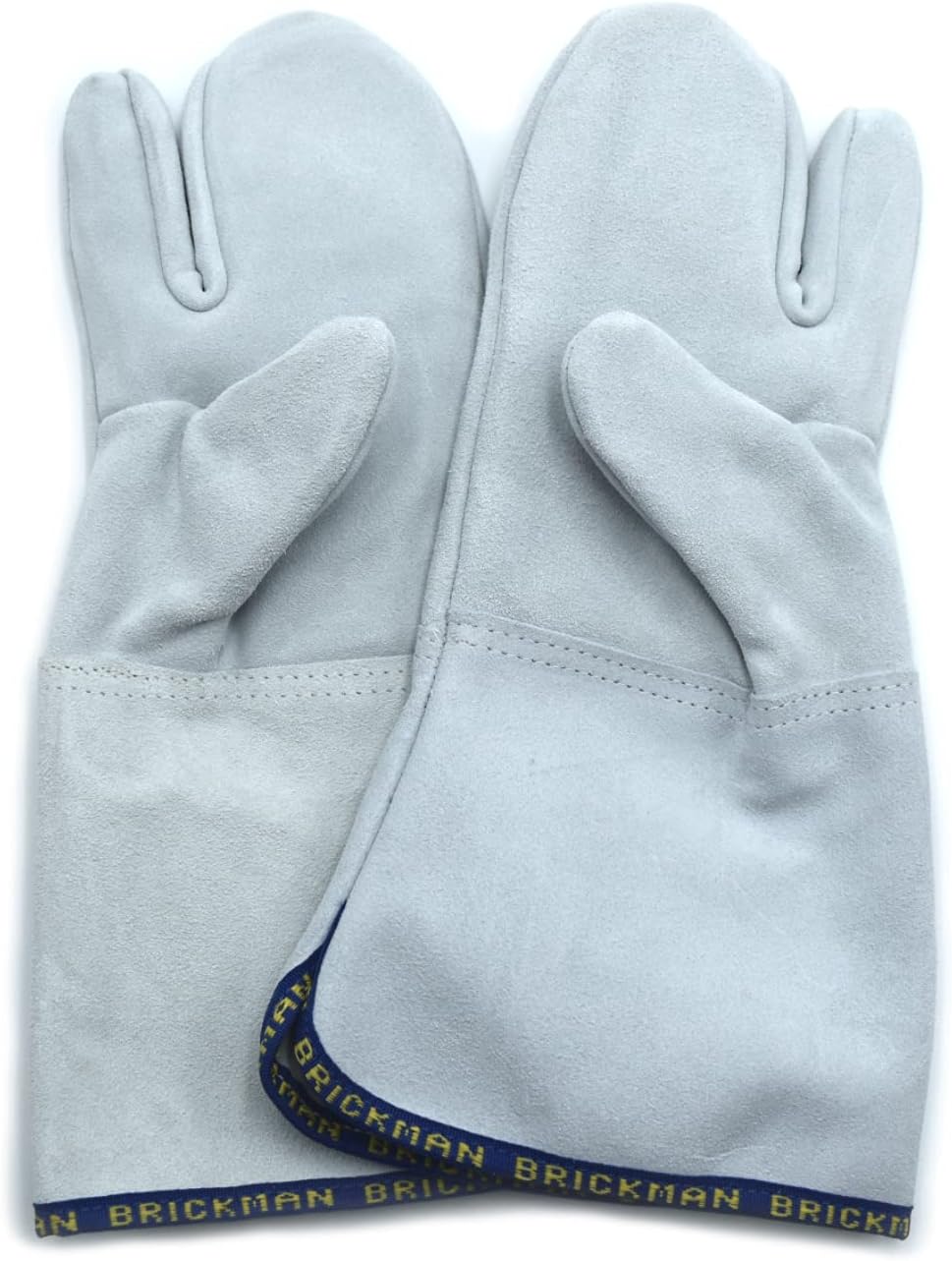 Erre4M Ofenhandschuhe 3 Finger Handgelenk 15 cm Profi Leder 300°C