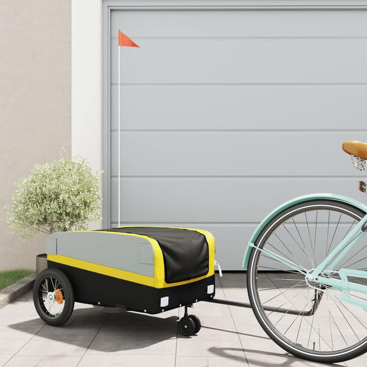 Fahrradanhänger 30kg Eisen Orange | Robustes Eisen, 30kg Zuladung, stabil Gelb, Gelb
