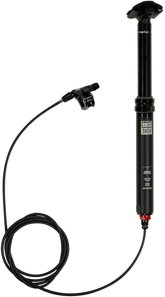 Rockshox Unisex – Erwachsene Reverb Stealth Sattelstütze, schwarz, 125mm