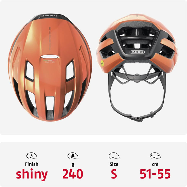 ABUS Rennradhelm PowerDome MIPS - leichter Fahrradhelm mit cleverem Belüftungssystem und Aufprallsch