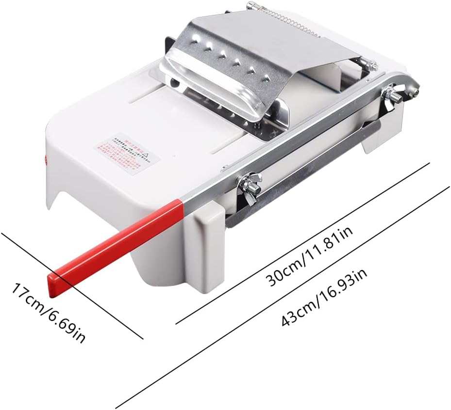 MINRS Fleischschneider Manuell, Rindfleischschneider Frozen Meat Slicer Iebensmittelechter Rostfreie
