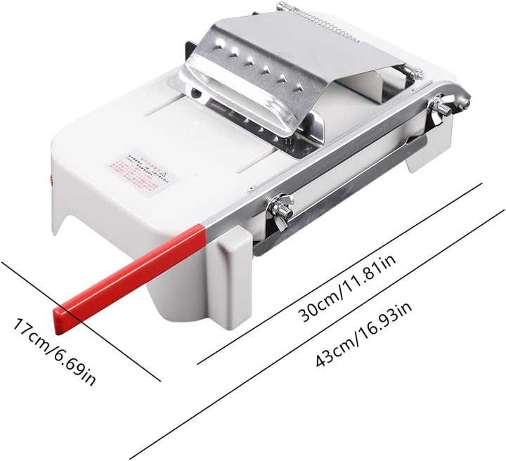 MINRS Fleischschneider Manuell, Rindfleischschneider Frozen Meat Slicer Iebensmittelechter Rostfreie