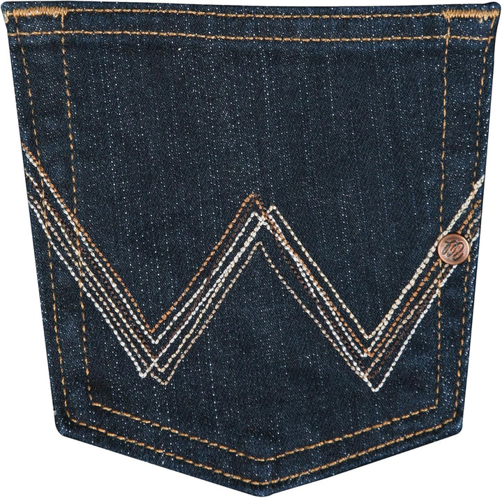 Wrangler Damen Q-Baby Mid Rise Boot Cut Ultimate Riding Jeans 0x36 Dunkle Dynastie, 0x36 Dunkle Dyna