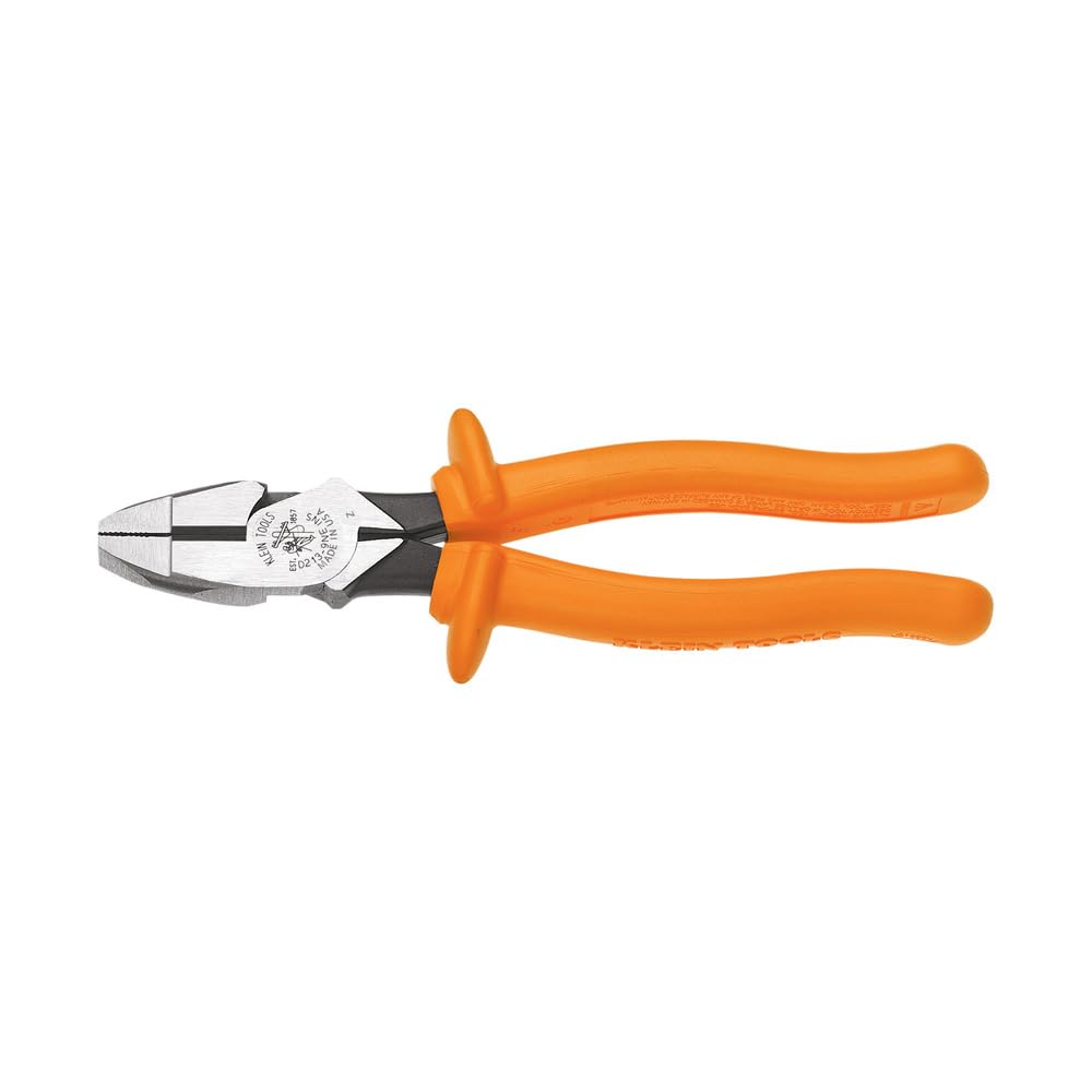 Klein Tools D213-9NE-INS Isolierte Seitenschneidzange New England mit gerändelten Backen und Griffve