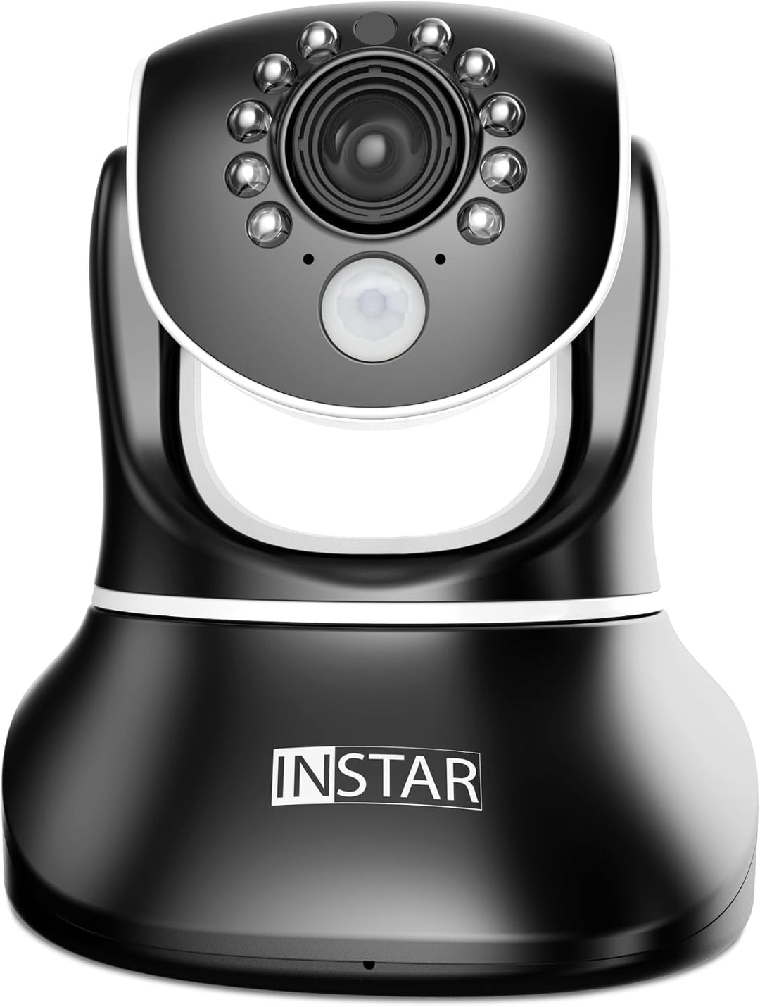 INSTAR IN-8415 2K+ schwarz - LAN/PoE/WLAN Überwachungskamera mit KI (AI) - steuerbare IP Kamera - WP