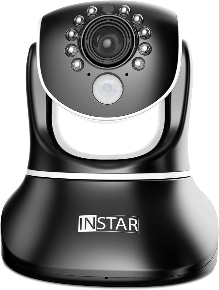 INSTAR IN-8415 2K+ schwarz - LAN/PoE/WLAN Überwachungskamera mit KI (AI) - steuerbare IP Kamera - WP