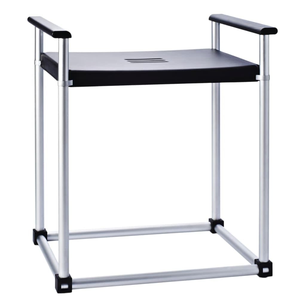 RIDDER Assistent A0221010 Bad-Hocker, Hocker, Stuhl, Sitz, XXL Premium schwarz Premium XXL Schwarz,