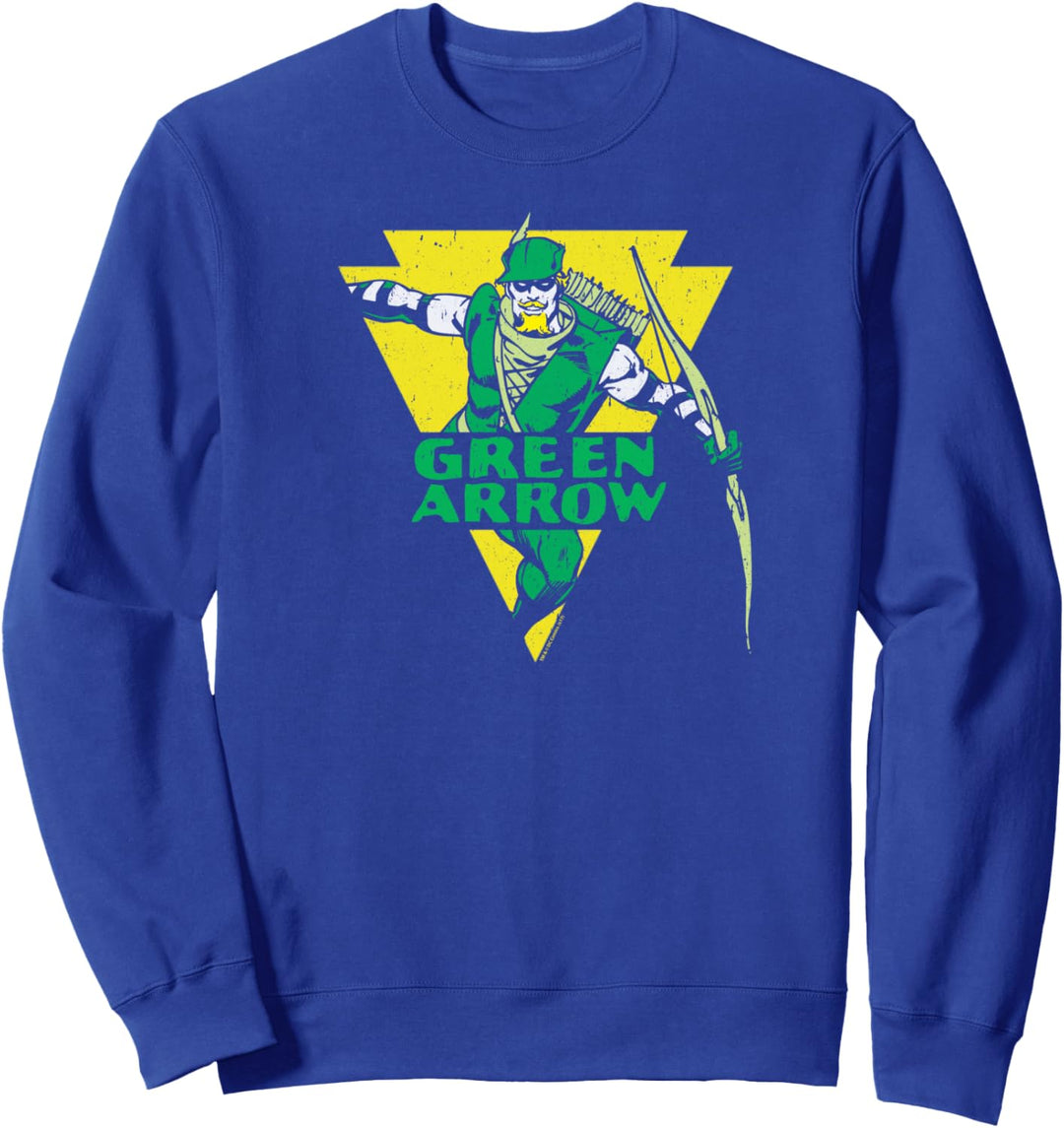 Green Arrow Distressed Arrow Sweatshirt
