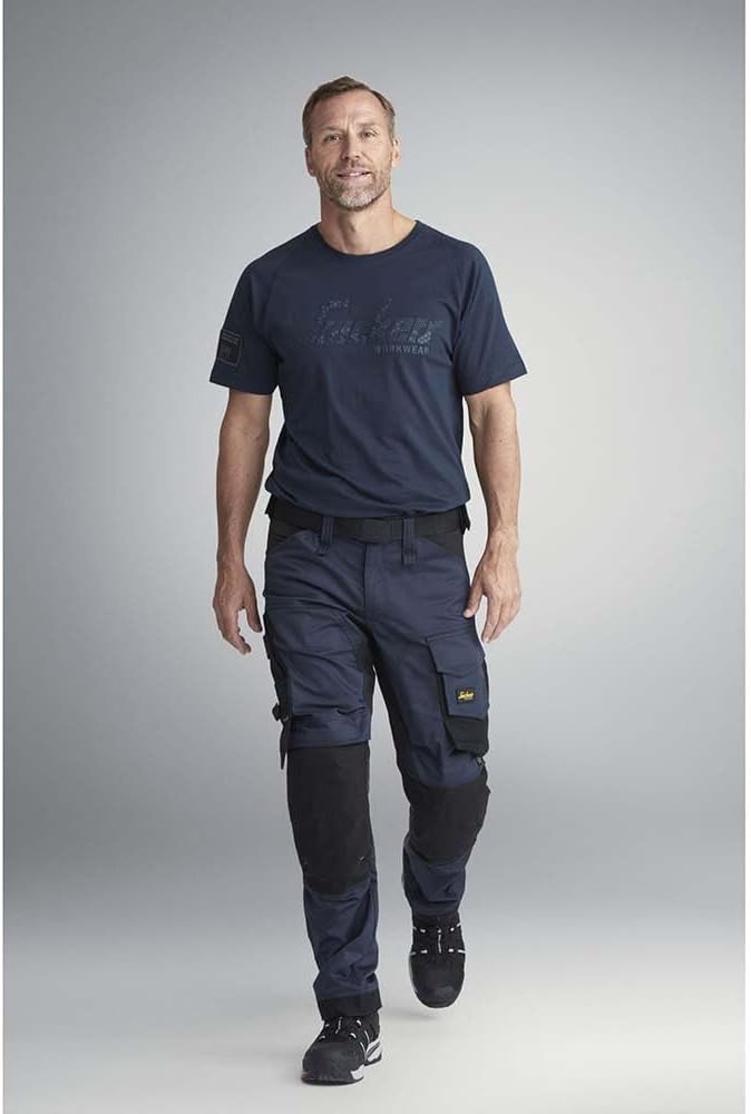 AllroundWork Stretch Arbeitshose, EN 14404 50,navy-schw