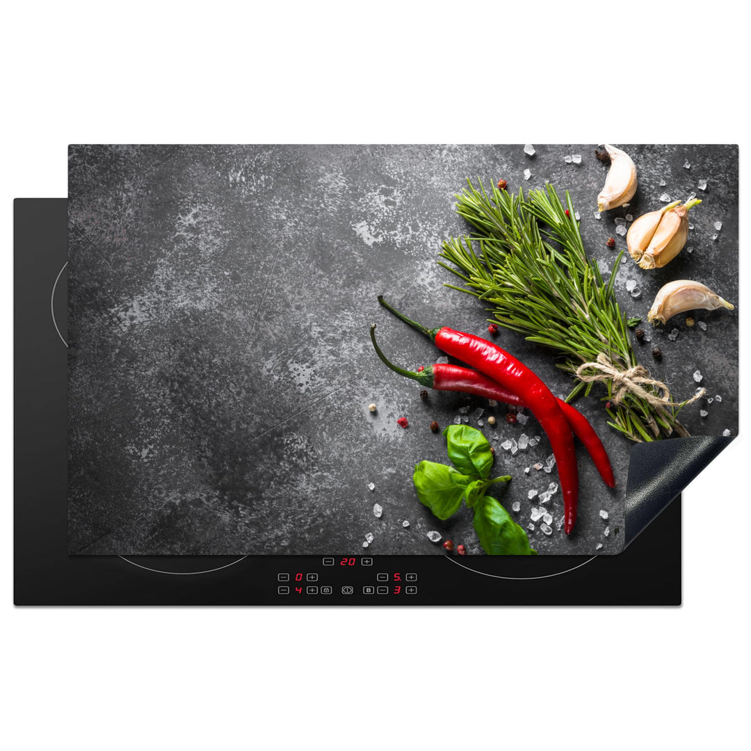 KitchenYeah© Herdabdeckplatte Einteilig Küche Kochfeld Abdeckung Ceranfeld Herdplattenabdeckung Aufr