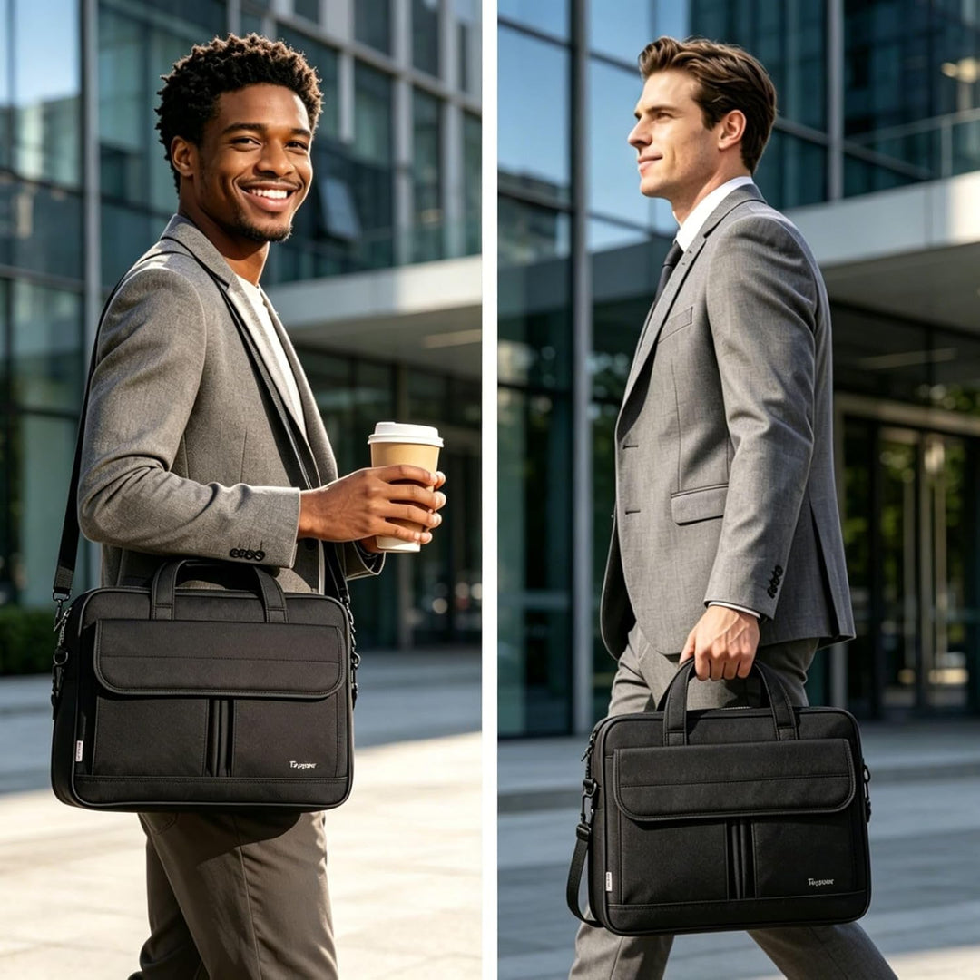 Taygeer Laptoptasche 15.6 Zoll Gross Laptop Tasche Umhängetasche Aktentasche Schultertasche Herren P