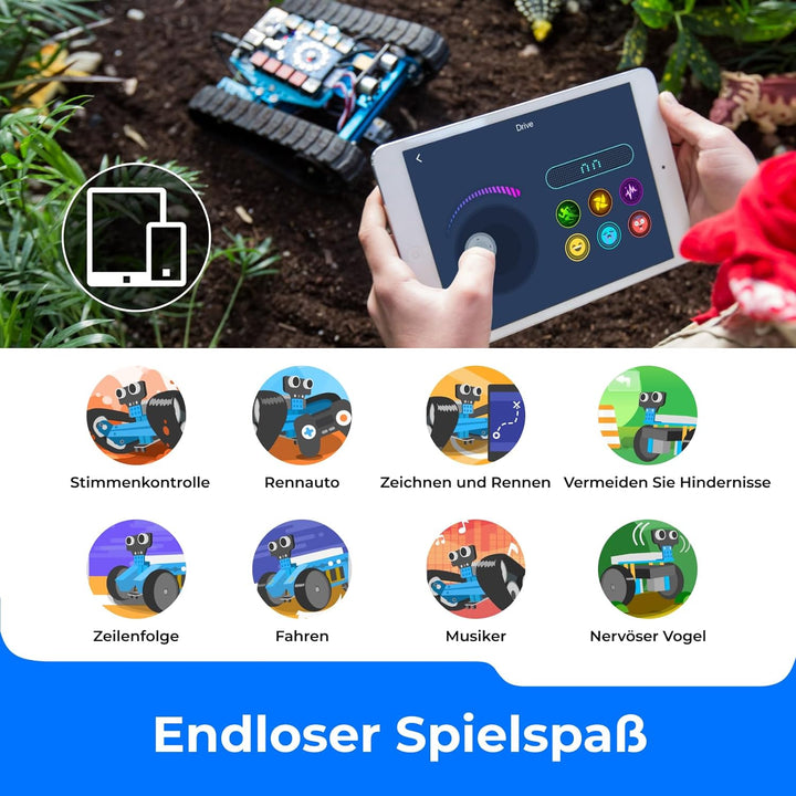 Makeblock mBot Ranger Roboter, 3-in-1-Programmierbarer Robot Bausatz, Codiertes Spielzeug, 3 Formen